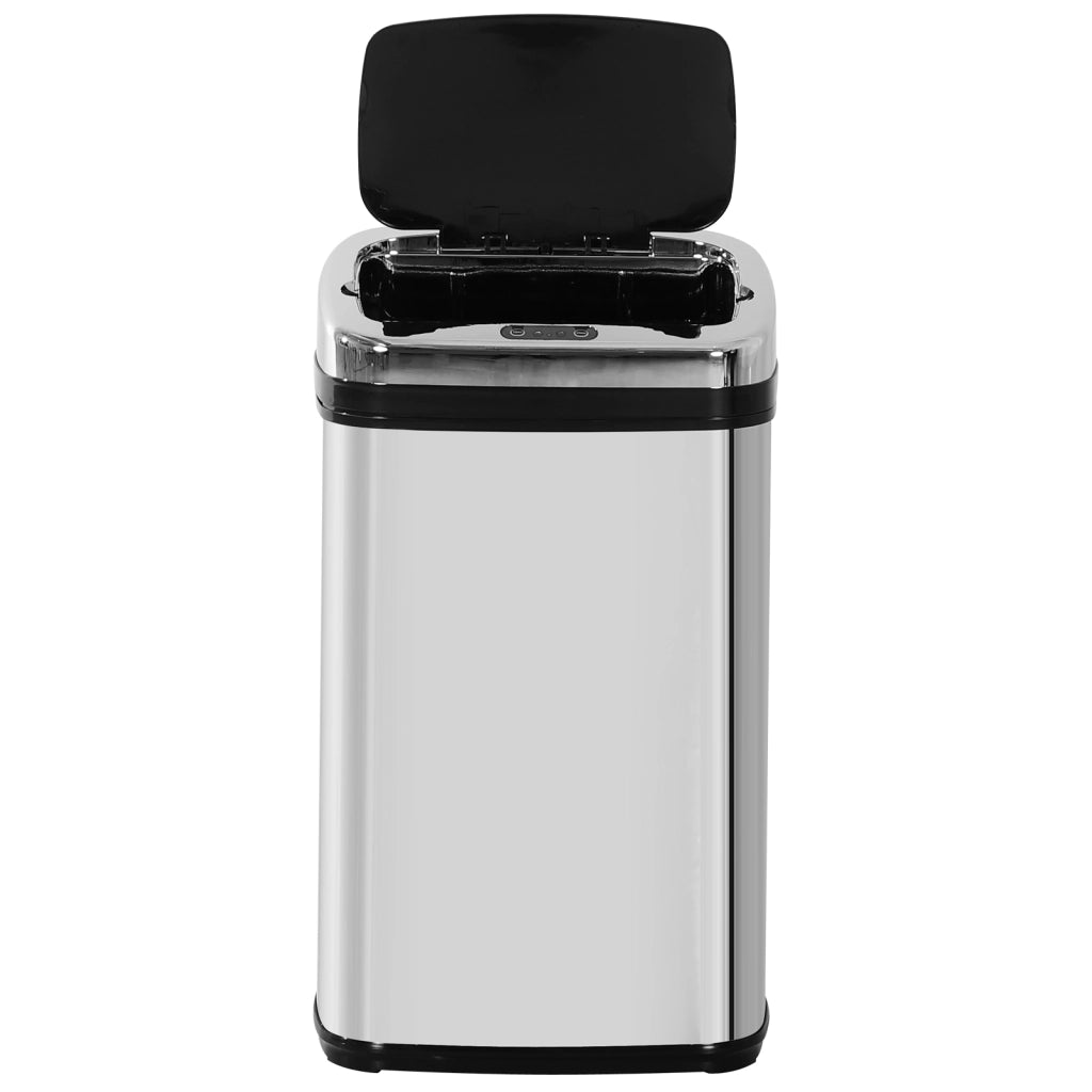 Cestino 30L Automatico ¨C Minimal ¨C Acciaio Inossidabile Argento