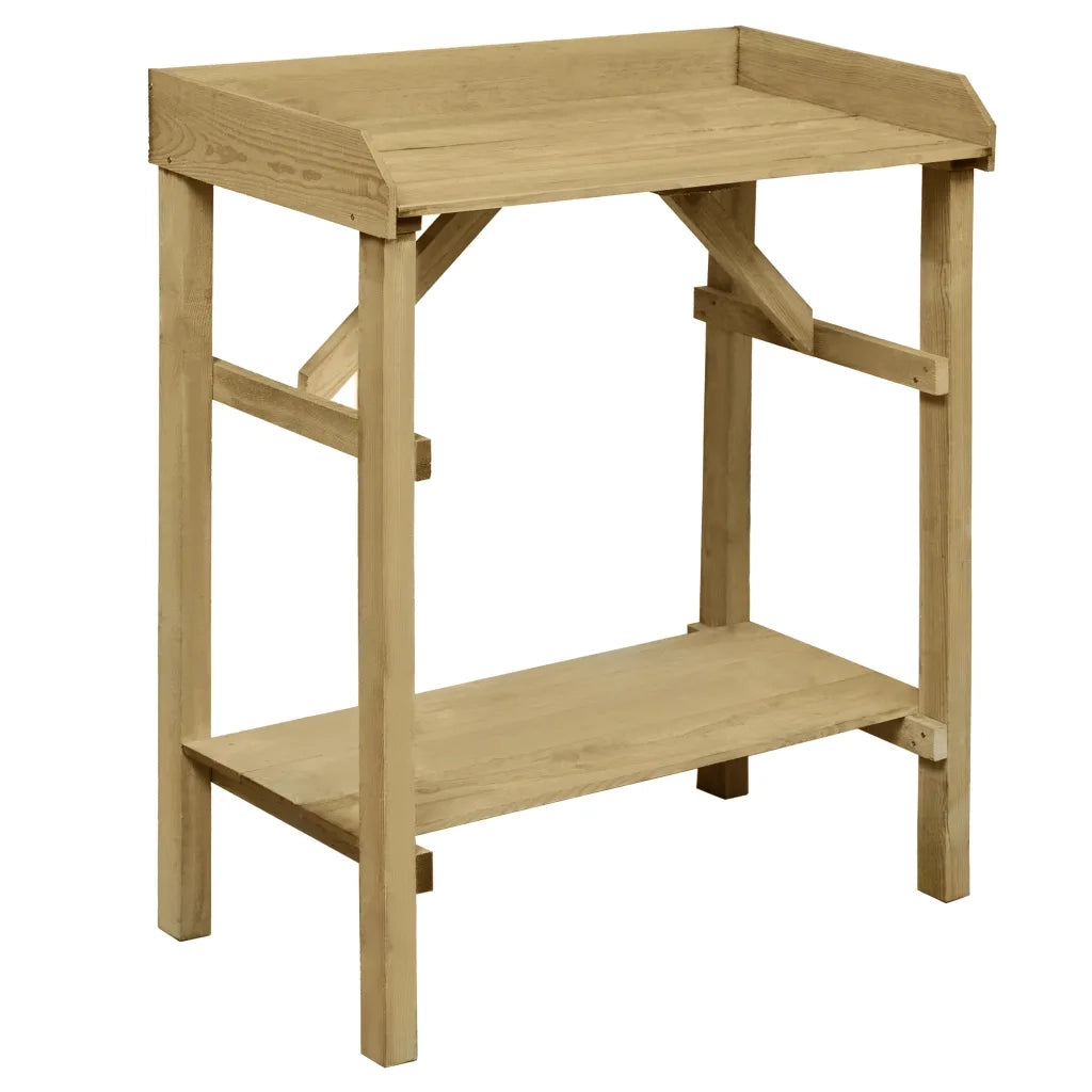 Tavolo da Lavoro da Giardino in Legno Impregnato 75x40x90cmcod mxl 97254