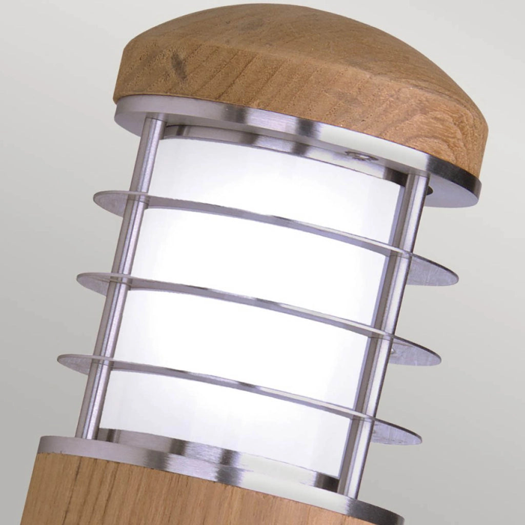 Applique esterna teak inox 316 E27 40W Poole Garden Zone