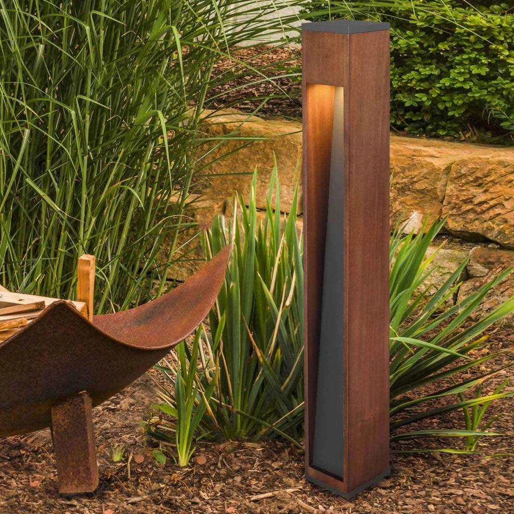LÚZETE - FARO DI LEGNO ALL'APERTO GU10 IP44 80 CM MULBERRY