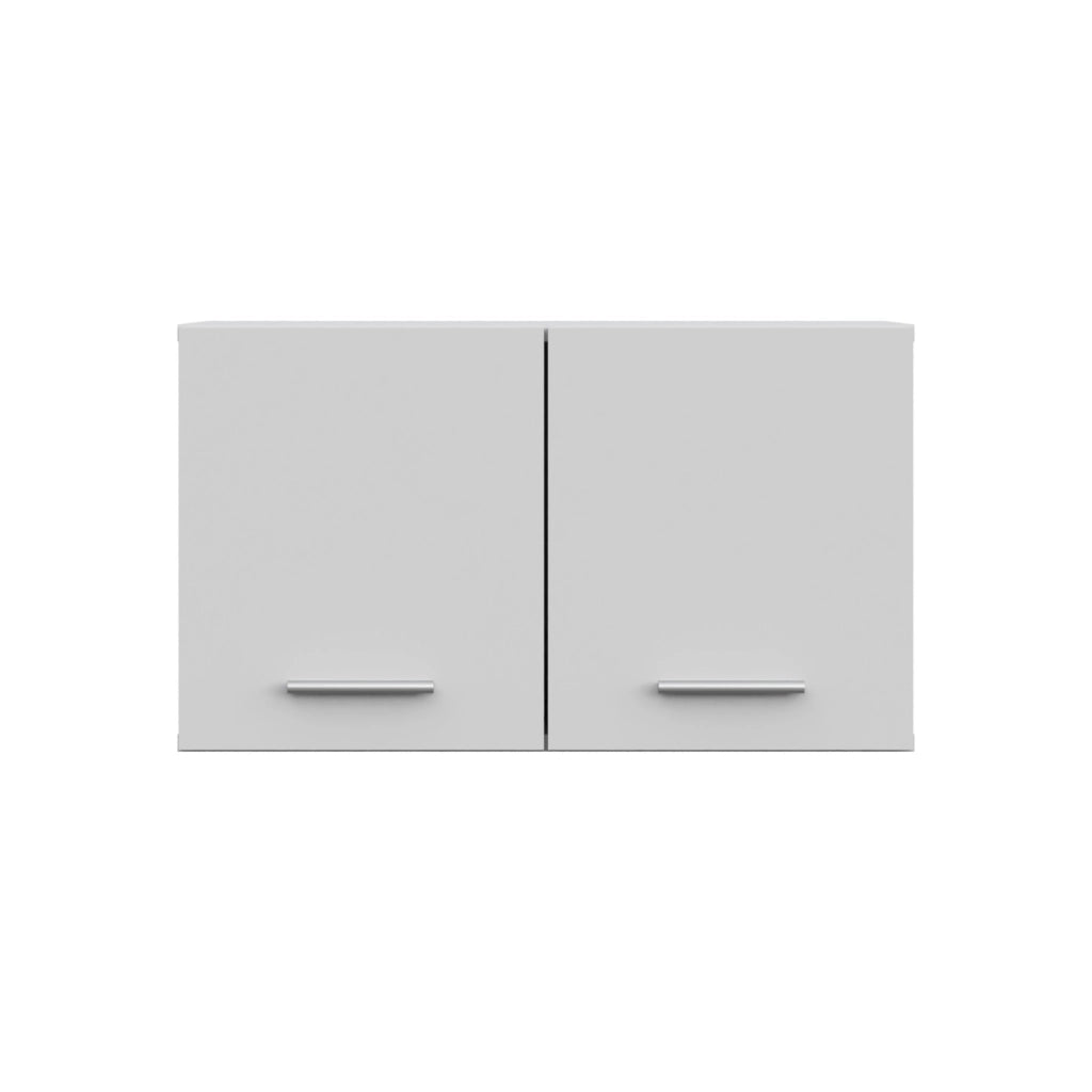 Armadio a Muro FAUSKE - Spazioso - 2 Ante - Bianco - Larghezza 69 cm, Altezza 40 cm, Profondit? 49 cm