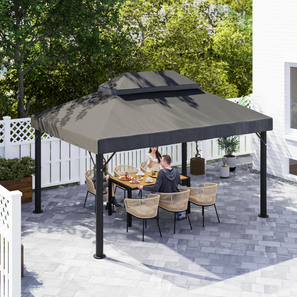 Toldo da giardino ¨C Minimal ¨C grigio 4x3 m