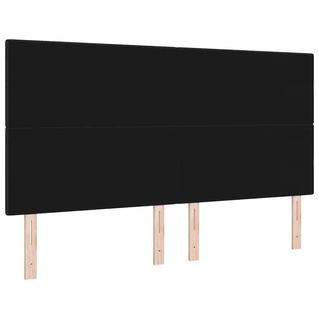 Testiera regolabile in altezza con testiera Nero 180 cm Tessuto 3337849