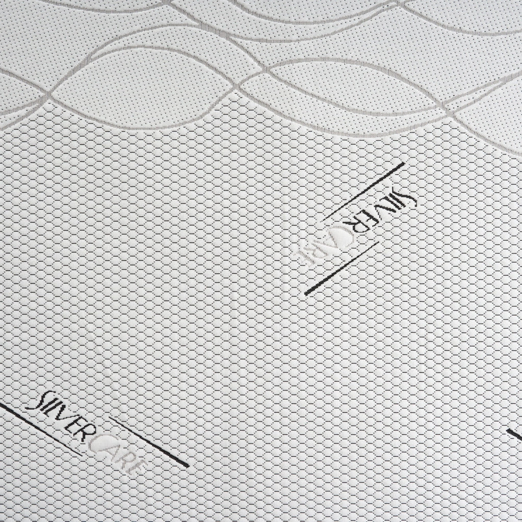 Topper Singolo 80x200 in memory foam 5 cm con rivestimento Silver Fresh completamente sfoderabile