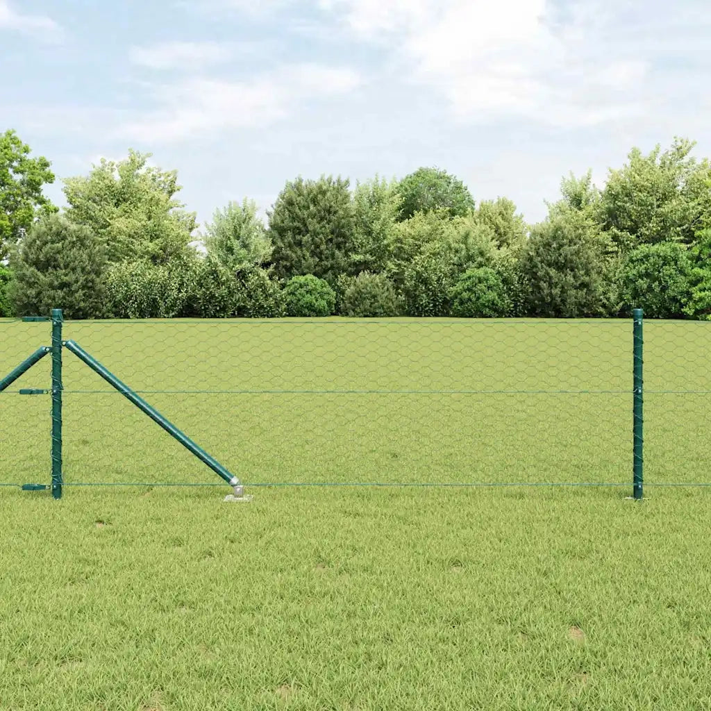 Palo della recinzione Verde 25 x 0,8 m (maglia da 36 mm)