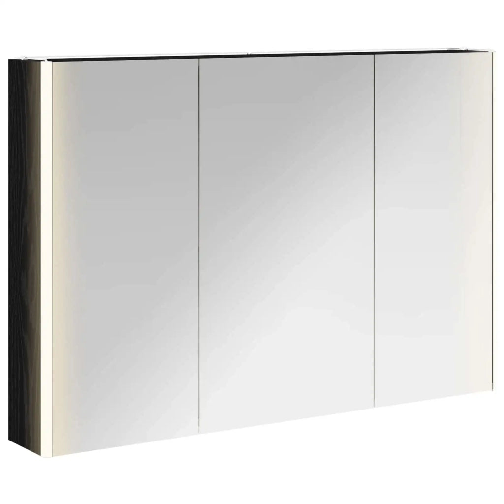 Mobiletto per specchio da Bagno | Armadio da bagno Rovere Nero