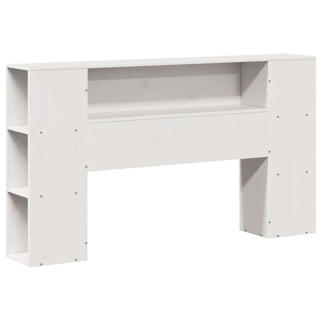 Letto senza Materasso-Struttura Letto Bianco 135x190 cm Legno Massello di Pino 275703