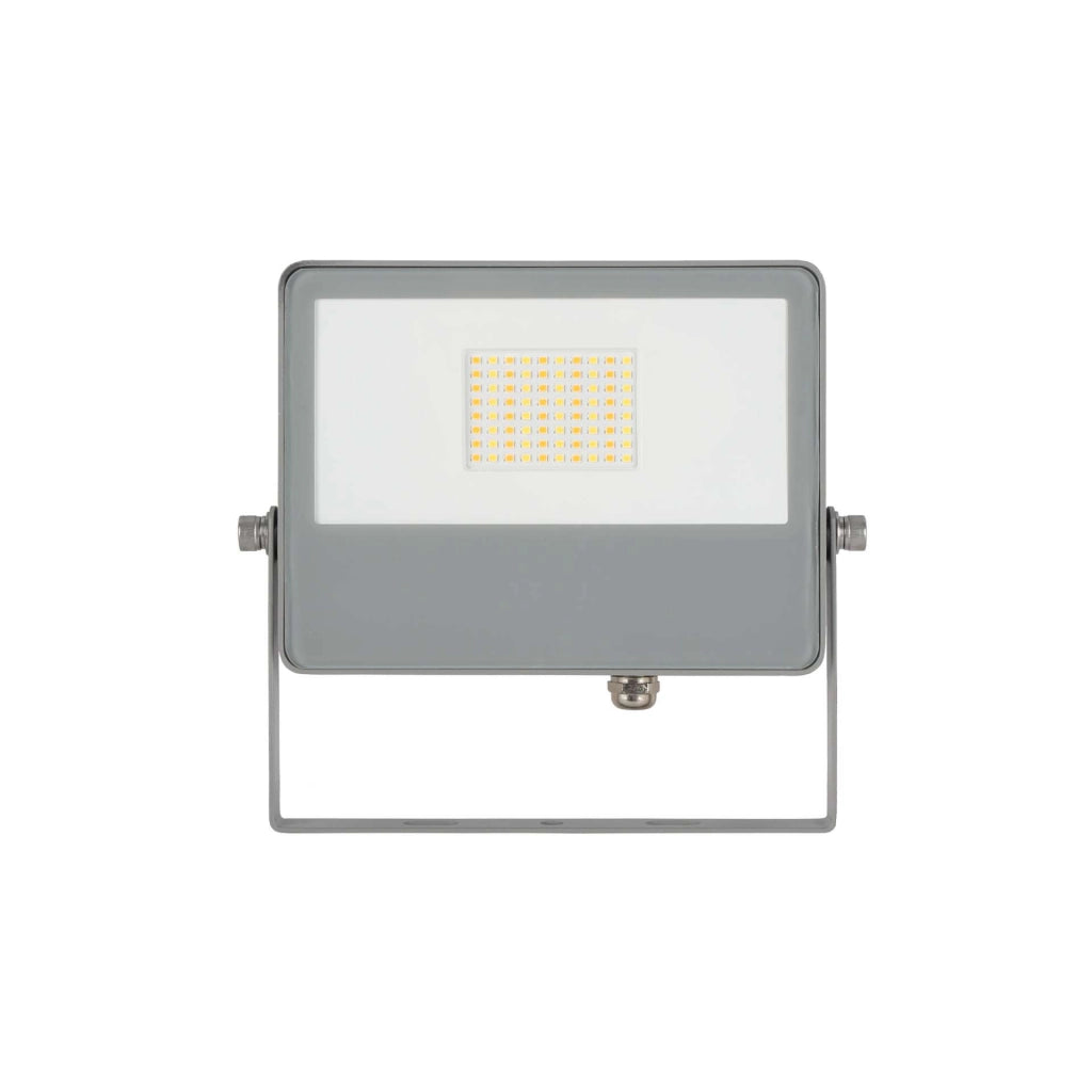 Sky Proiettore LED da Esterno 40W Switch 115º Regolabile 3000K/4000K/5000K Struttura in Alluminio Estruso Finitura Argento Opaco Design Moderno