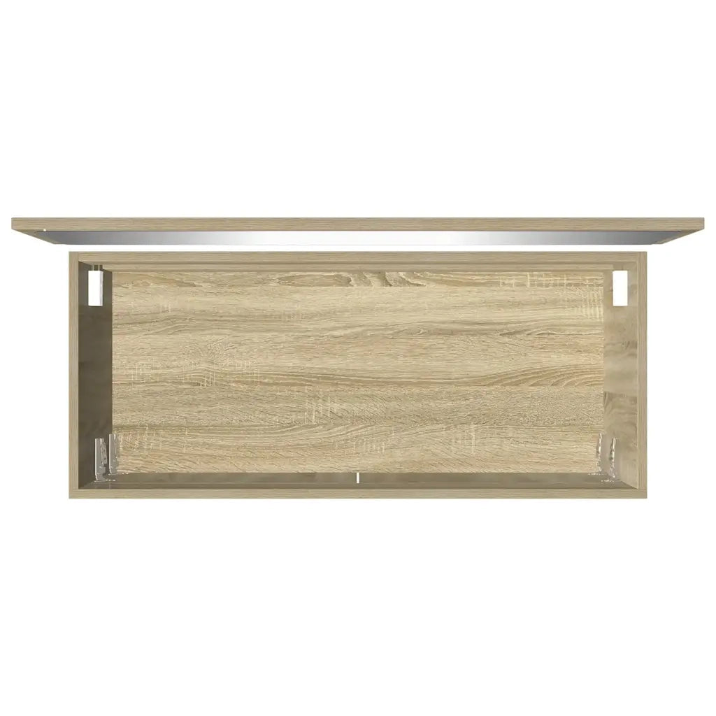 Set Mobili da Bagno 2 pz Rovere Sonoma in Legno Multistrato 849647
