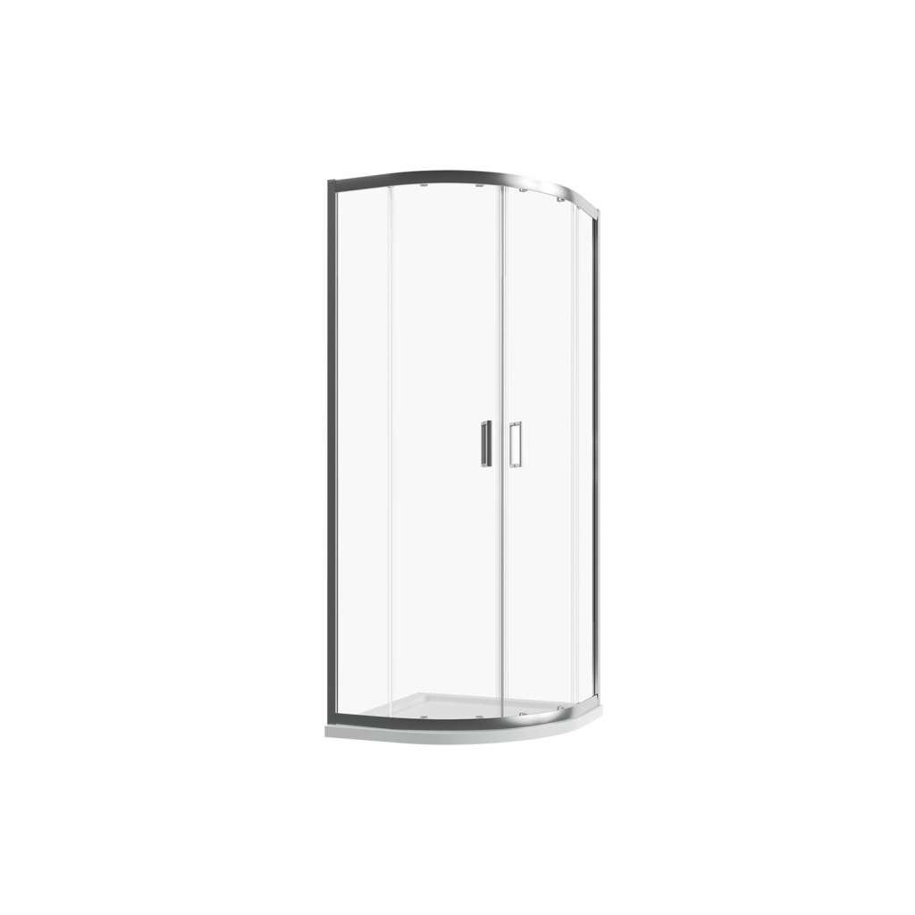 Box doccia 90x90cm semicircolare apertura scorrevole cristallo 6mm trasparente | Java