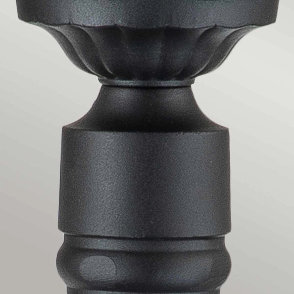 Lampione da giardino nero Chicago E27 60W IP44 Elstead