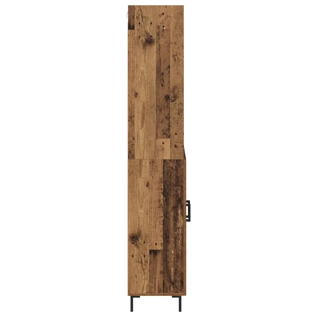 Credenza | Madia | Buffet da pranzo | Armadio da pranzo Legno vecchio 69,5 x 34 x 180 cm Legno multistrato