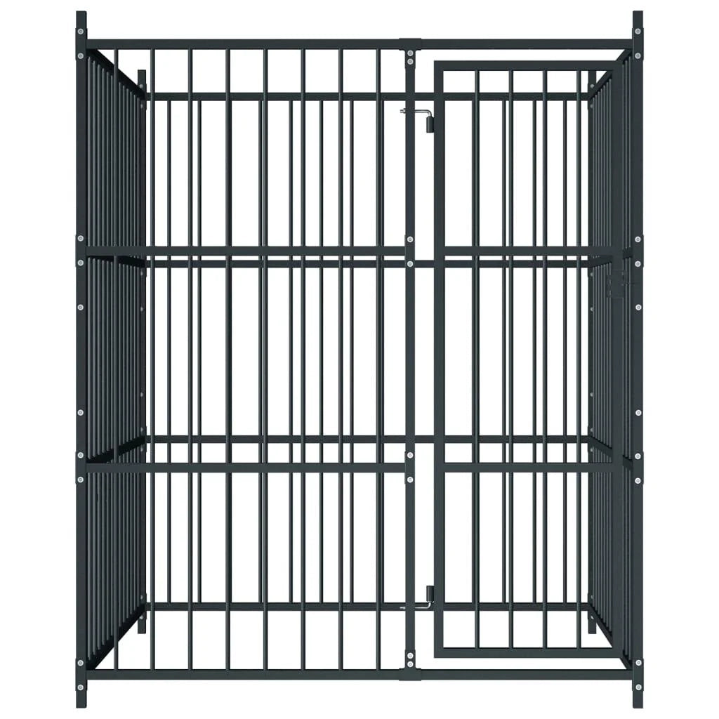 Cuccia da esterno gabbia recinto per animali box per cani da esterno 185 cm 02_0000340