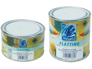 FLATTING TRASPARENTE LUCIDO IN BARATTOLO (FLATTING BRILL)- - ml.370 trasparente lucido - 6 pezzi FEUDO