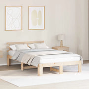 Struttura del letto Naturale 140 x 190 cm Pino massello 872614