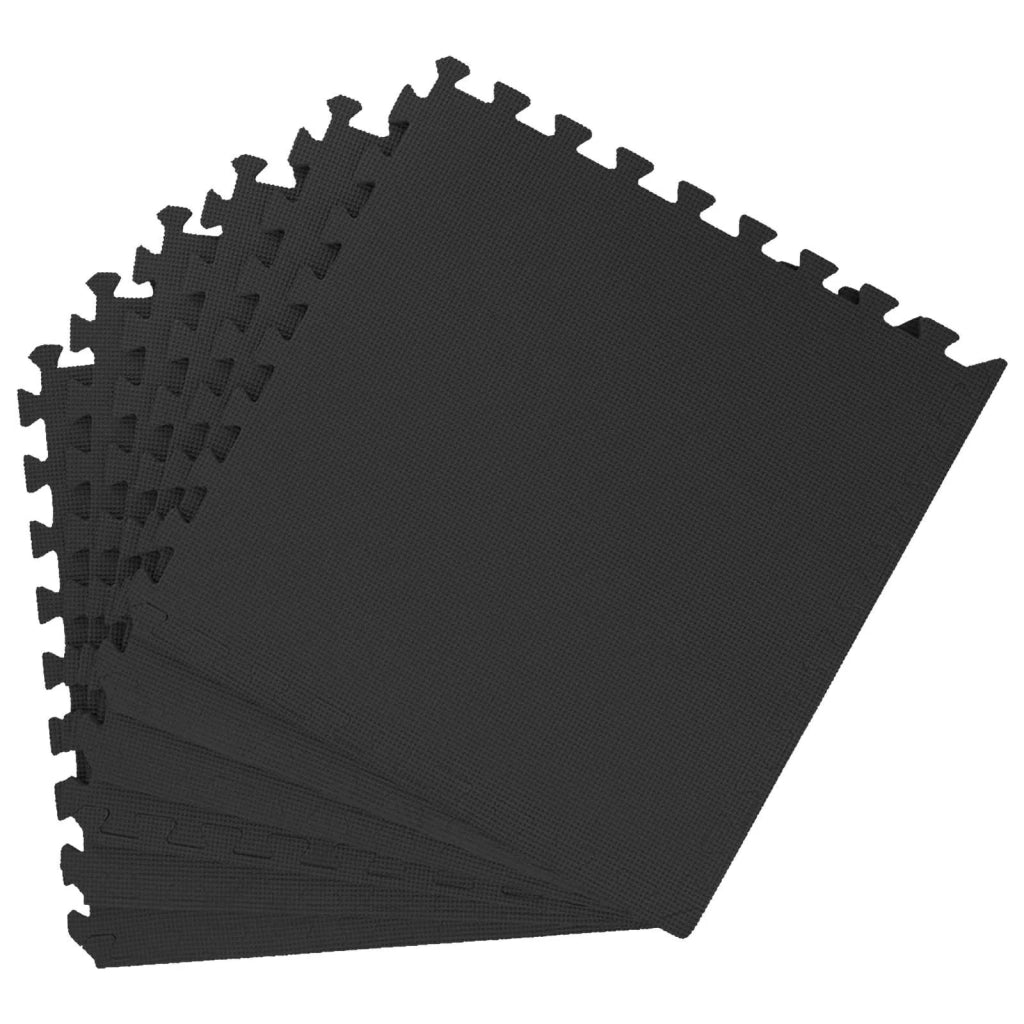 Tappeti 40 pcs Nero 14,4 m² Schiuma EVA 42040724