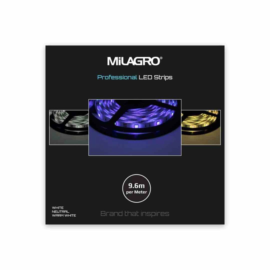 Striscia LED Milagro PRO 5m 48W 6000K bianco freddo