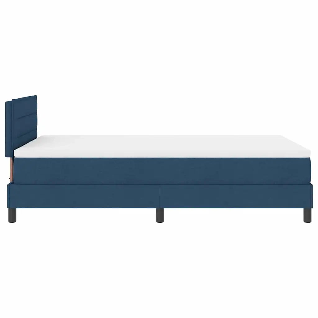 Letto a molle con testiera Blu 120 x 190 cm Tessuto 3338600