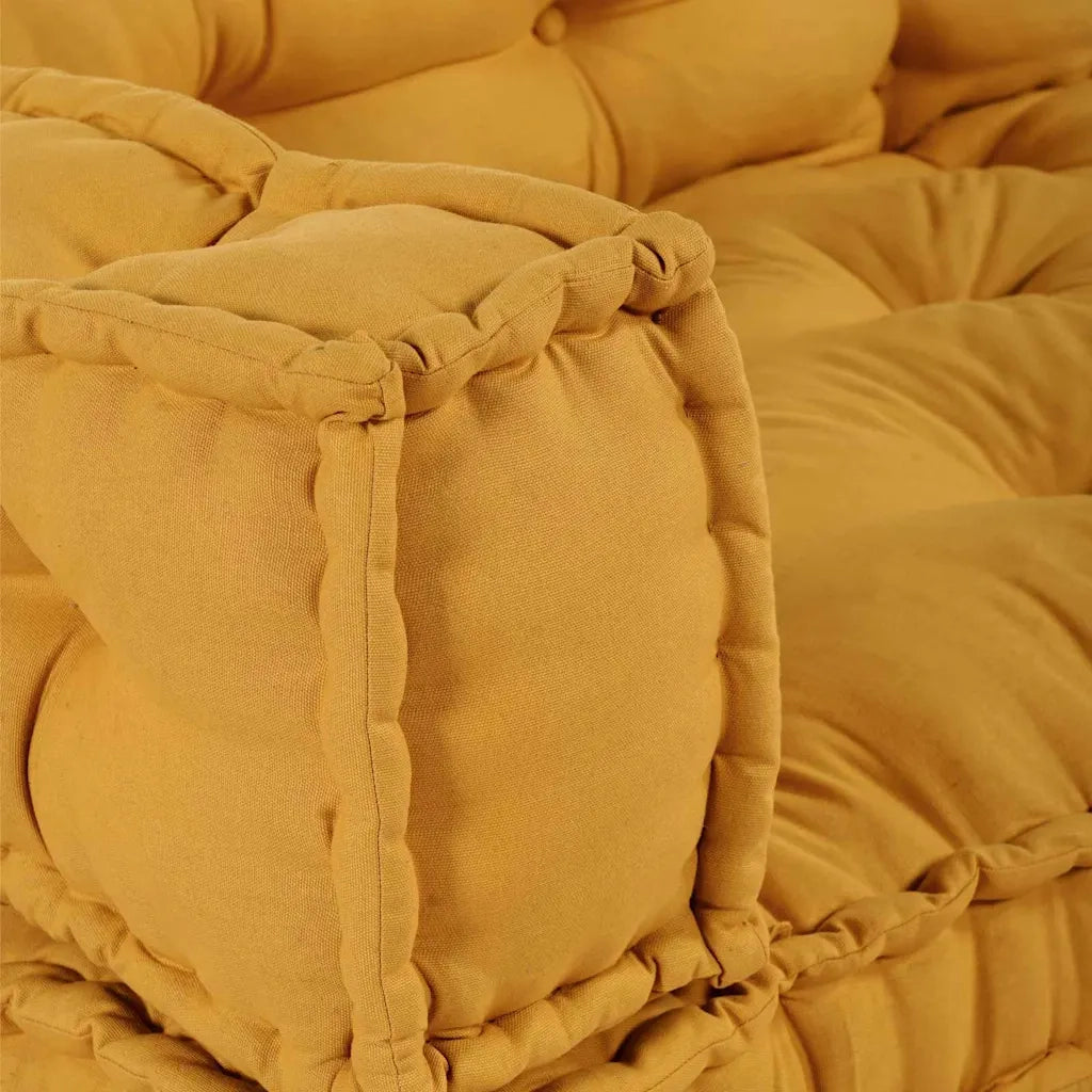 Cuscino per Divano Pallet 3 pcs Giallo 120 x 80 x 38 cm Tessuto 4019092