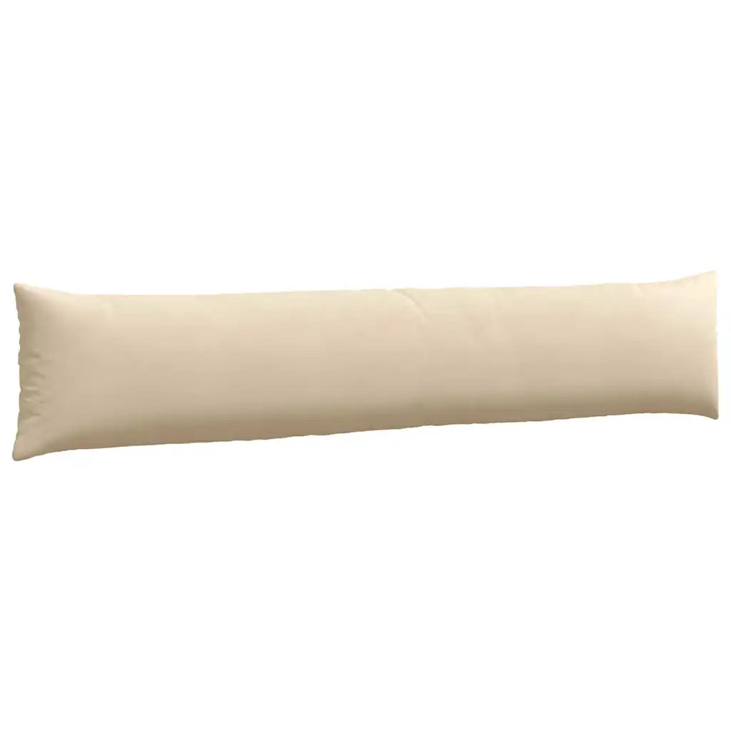 Cuscini da Divano 2 pz-Set di 2 Cuscini per Sofa Crema 200 x 40 cm Tessuto 844355
