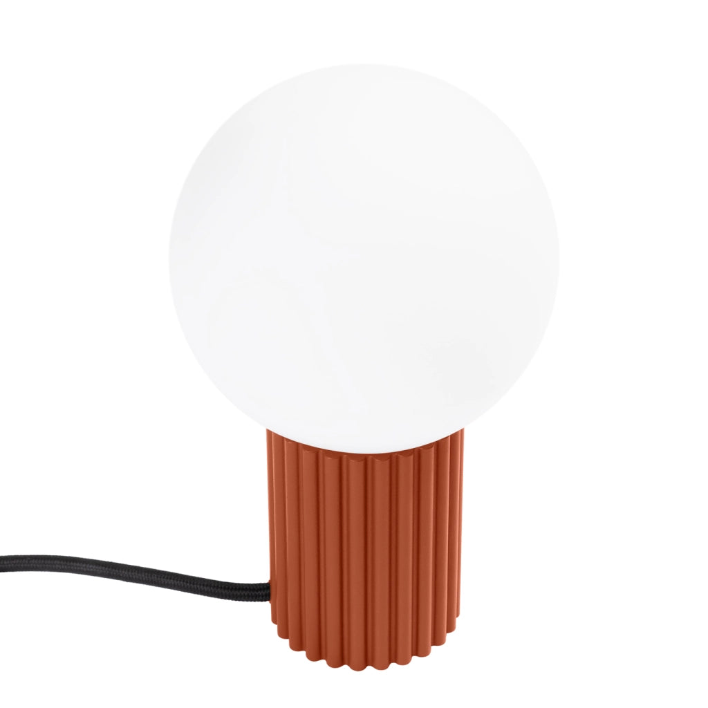 Lampada da tavolo HALO rosso ocra