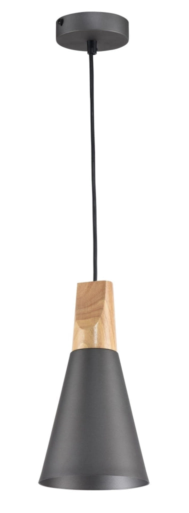 Lampada a sospensione grigia legno faggio Maytoni Bicones