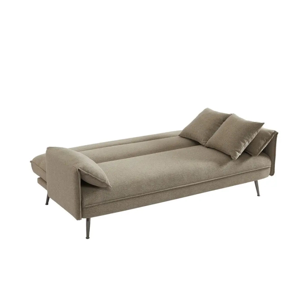 Divano 3 posti trasformabile SILAS – Beige chiaro – Design scandinavo elegante