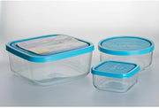 SET 3 FRIGOVERRE CONTENITORI CON COPERCHIO