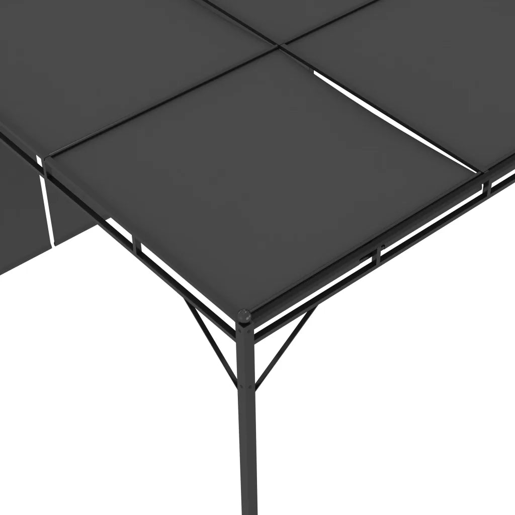 Gazebo | Pergolato da Giardino con Tenda Laterale 3x3x2,25 m Antracite