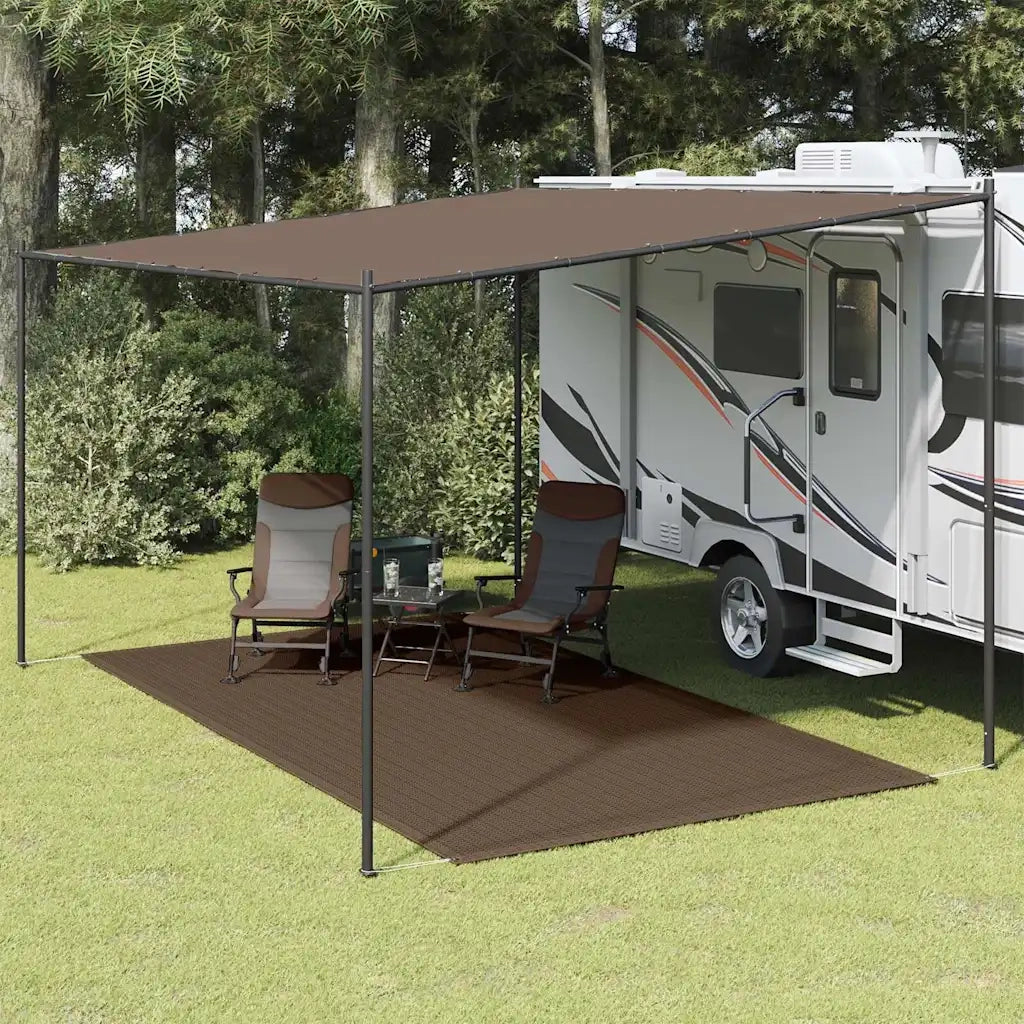 Tappeto da Tenda 250x400 cm Marrone 310803