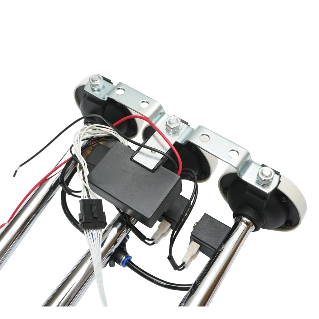 Clacson a 3 trombe 24V con 6 melodie per compressore d’aria