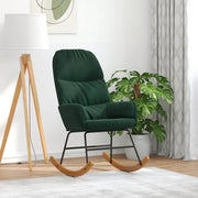 Sedia da Pranzo Verde Scuro in Velluto 4102623