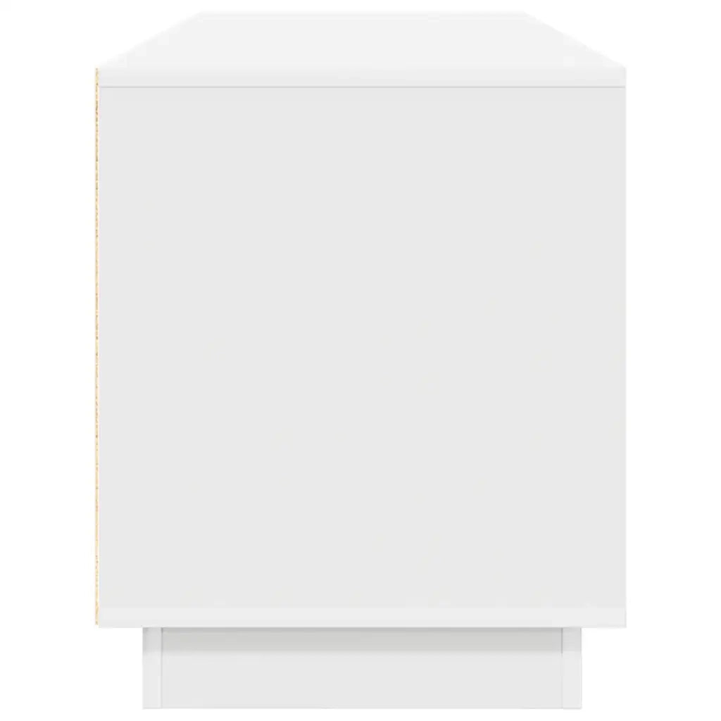 Mobile Porta TV con Luci LED-Mobile per TV-Credenza TV Bianco 160,5x41x50 cm