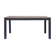 Tavolo Maiorca 160/210 Alluminio Antracite E Resinwood Moia