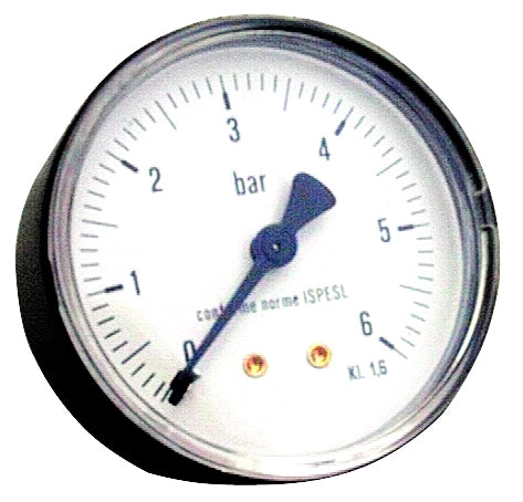 MANOMETRO PER AUTOCLAVE ATTACCO POSTERIORE 5.00 pz