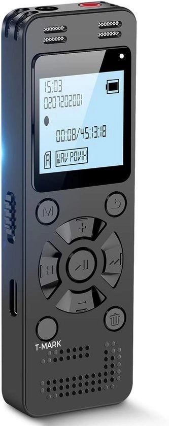 Registrazione digitale 64GB - Per conferenze e riunioni - Registrazione guidata - Con riproduzione e protezione password