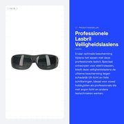 Lasbril professionale con protezione UV - Donkergroen IR5.0 - Protezione oculare - Adatto per l'uso con macchine per l'incisione laser - Protezione degli occhi