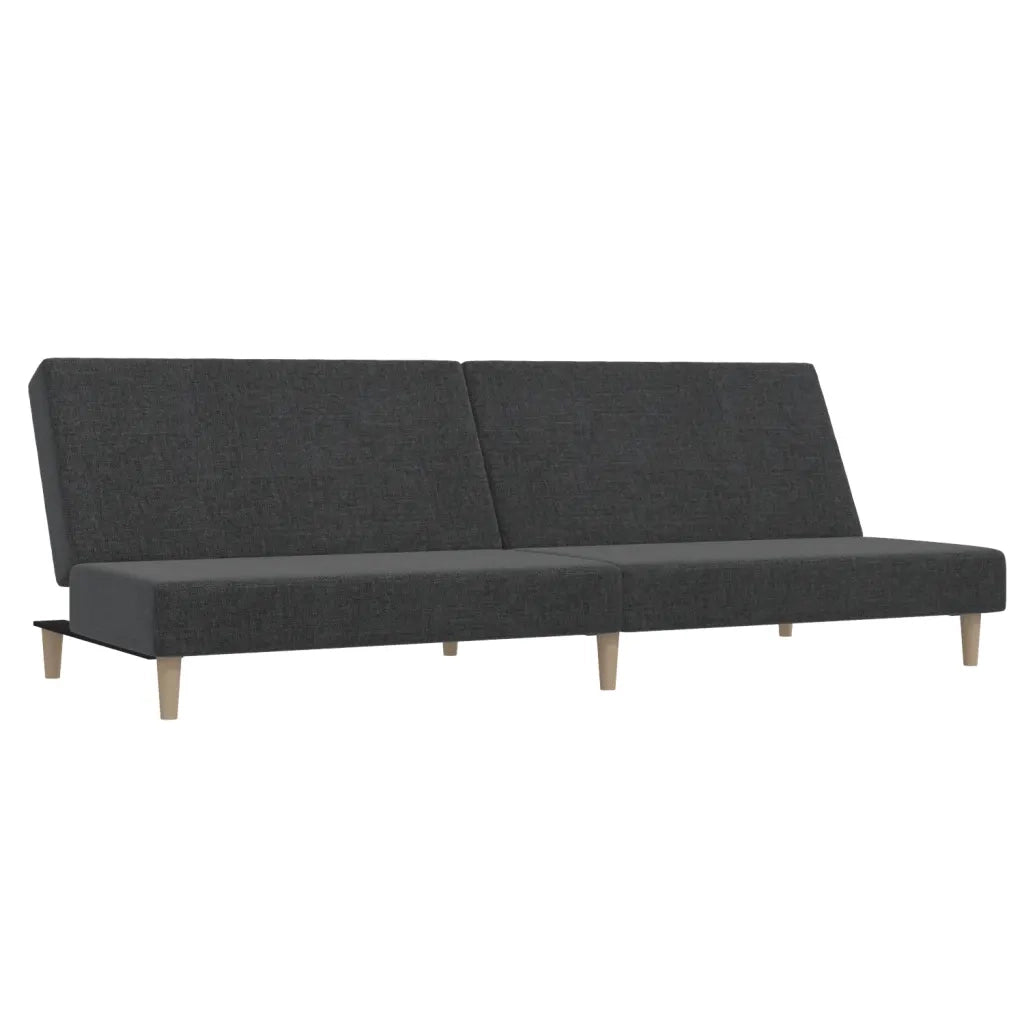 Divano letto | Sof¨¤ letto | Letto singolo a 2 Posti Grigio Scuro in Tessuto