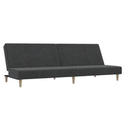 Divano letto | Sof¨¤ letto | Letto singolo a 2 Posti Grigio Scuro in Tessuto