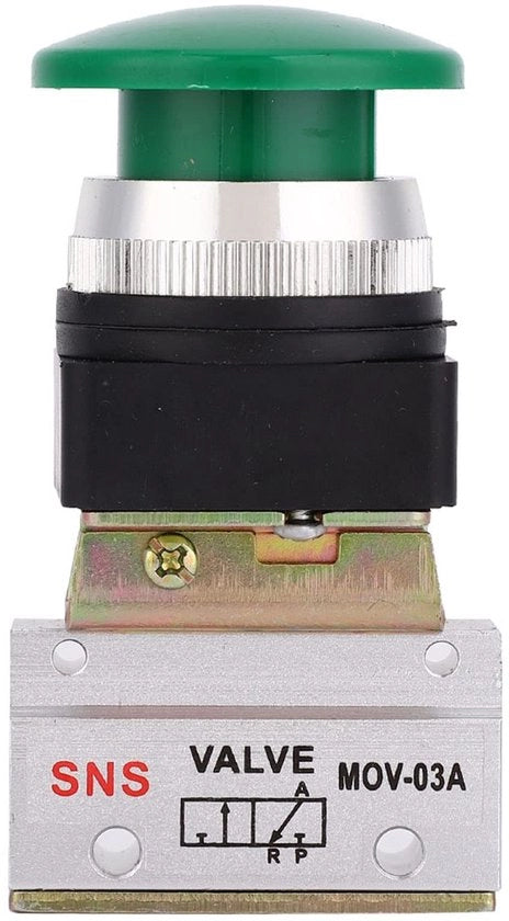 2-stanze 3-via valvola pneumatica meccanica MOV-03A G 1/8" PT valvola pneumatica con valvola a comando di pedaliera.