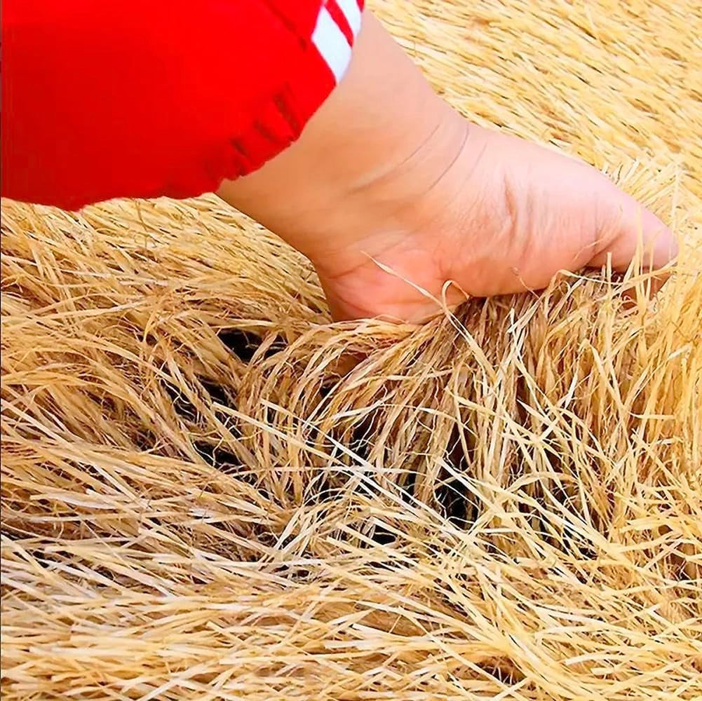 Paglia Sintetica su Rotolo Telo Pacciamatura 1x10 Mt Erba Finta Copri Tetto Tettoia Gazebo Bar