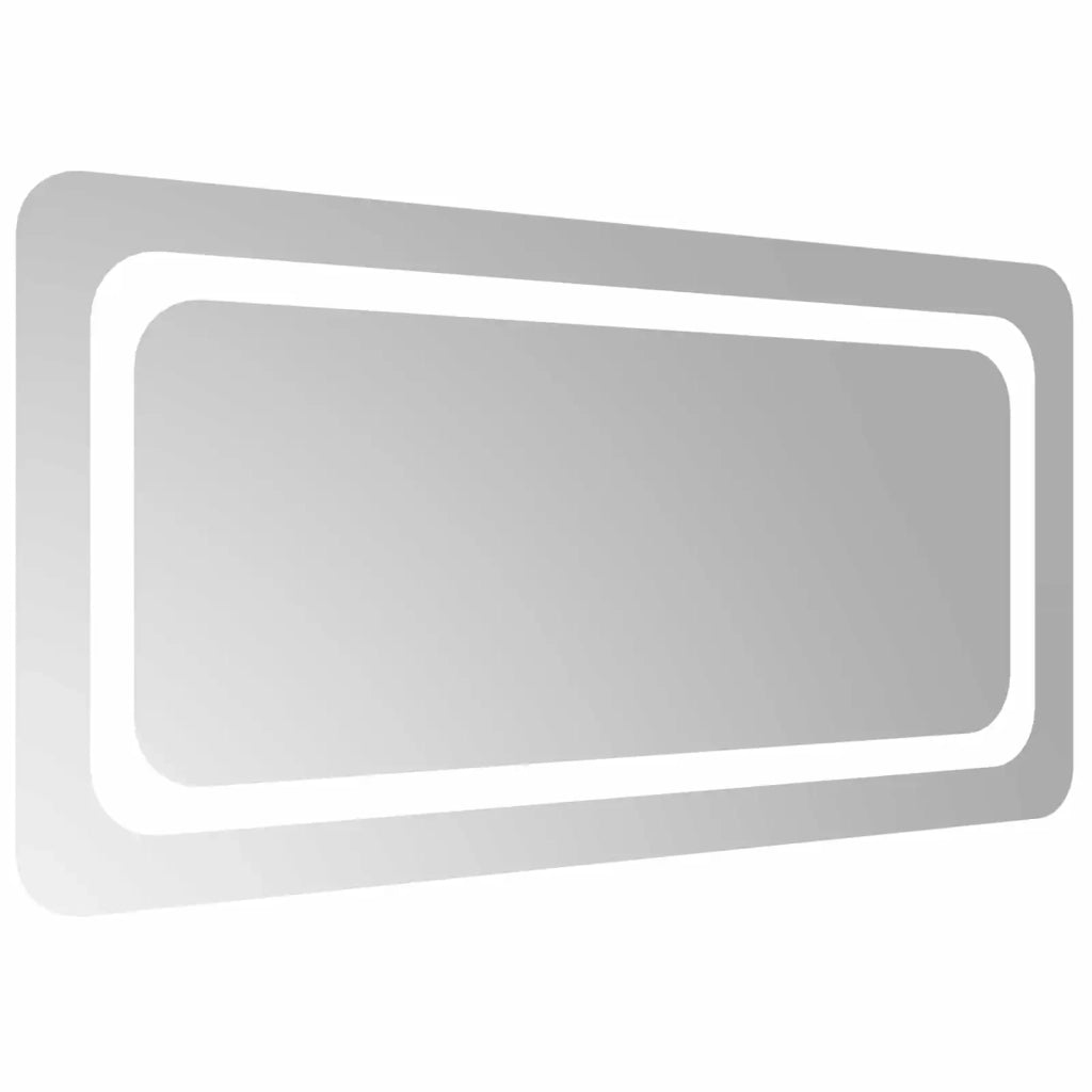 Specchio da bagno LED Trasparente 80 x 40 cm vetro temperato 42045835