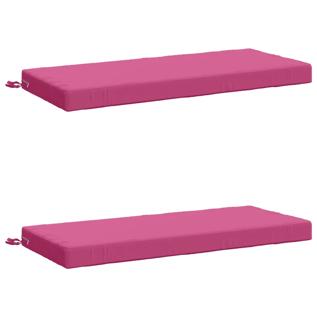 Cuscini per Panchina a 2 Pezzi SOEST 2 pz 100% Poliestere Rosa 950173
