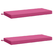 Cuscini per Panchina a 2 Pezzi SOEST 2 pz 100% Poliestere Rosa 950173