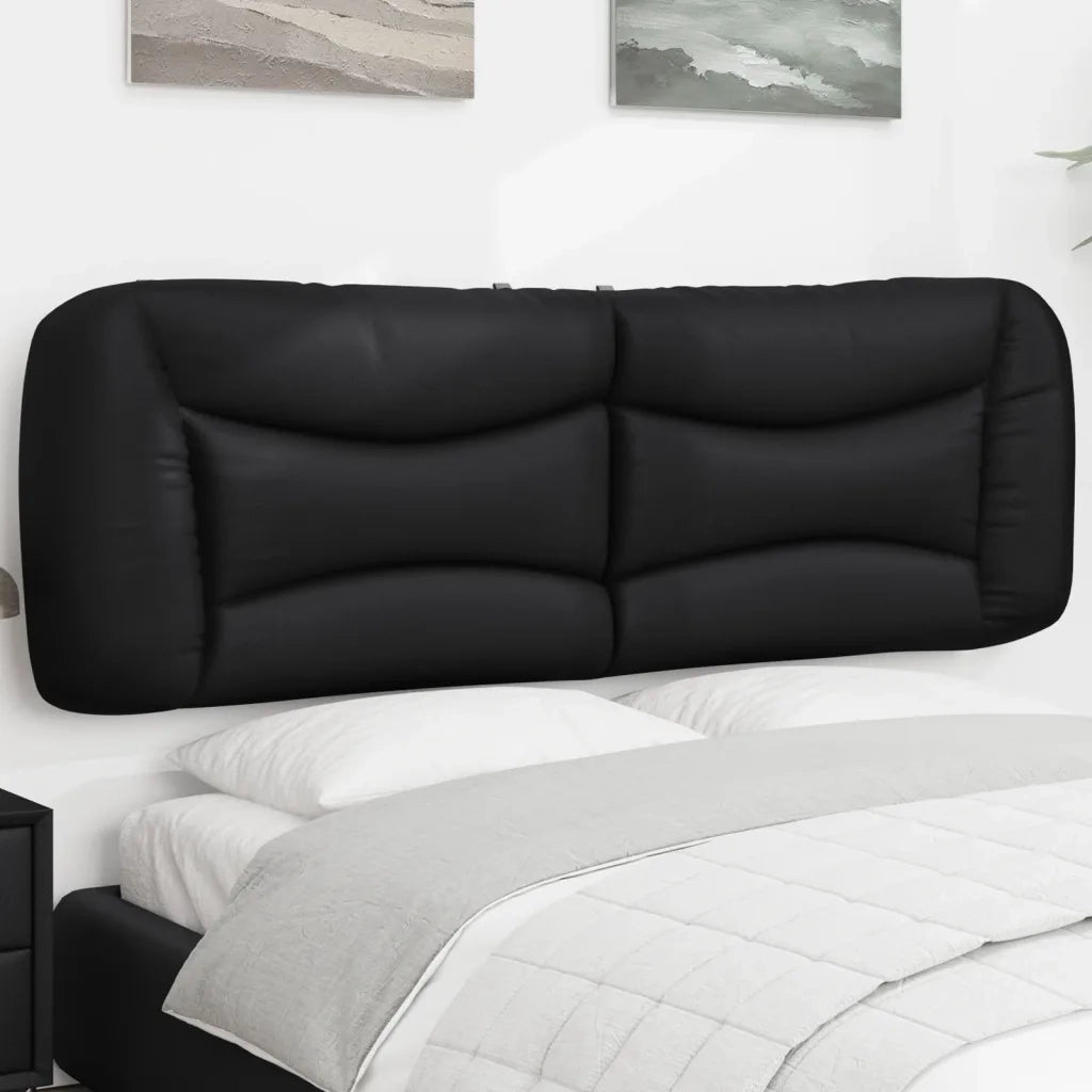 Cuscino Testiera Hvar Nero 160 cm in Similpelle 374595