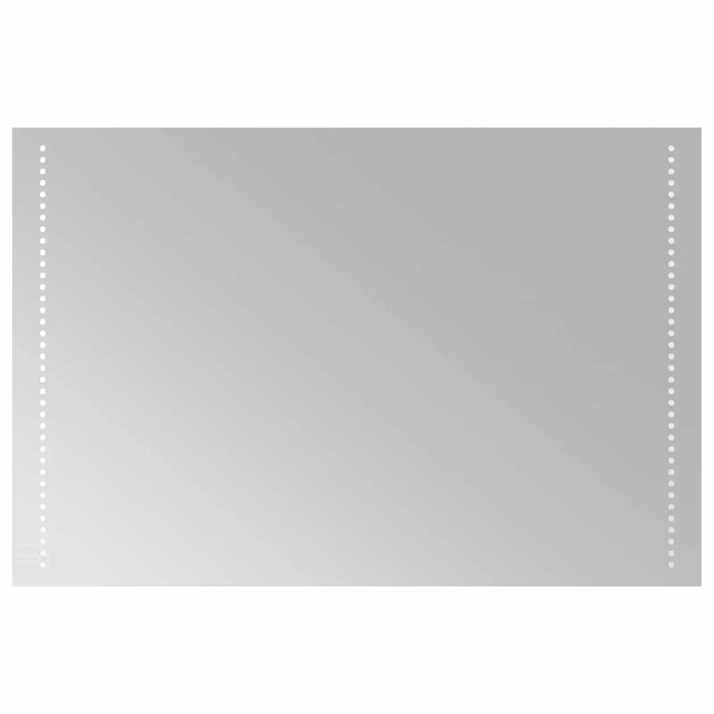 Specchio da bagno LED Trasparente 90 x 60 cm vetro temperato 42045783