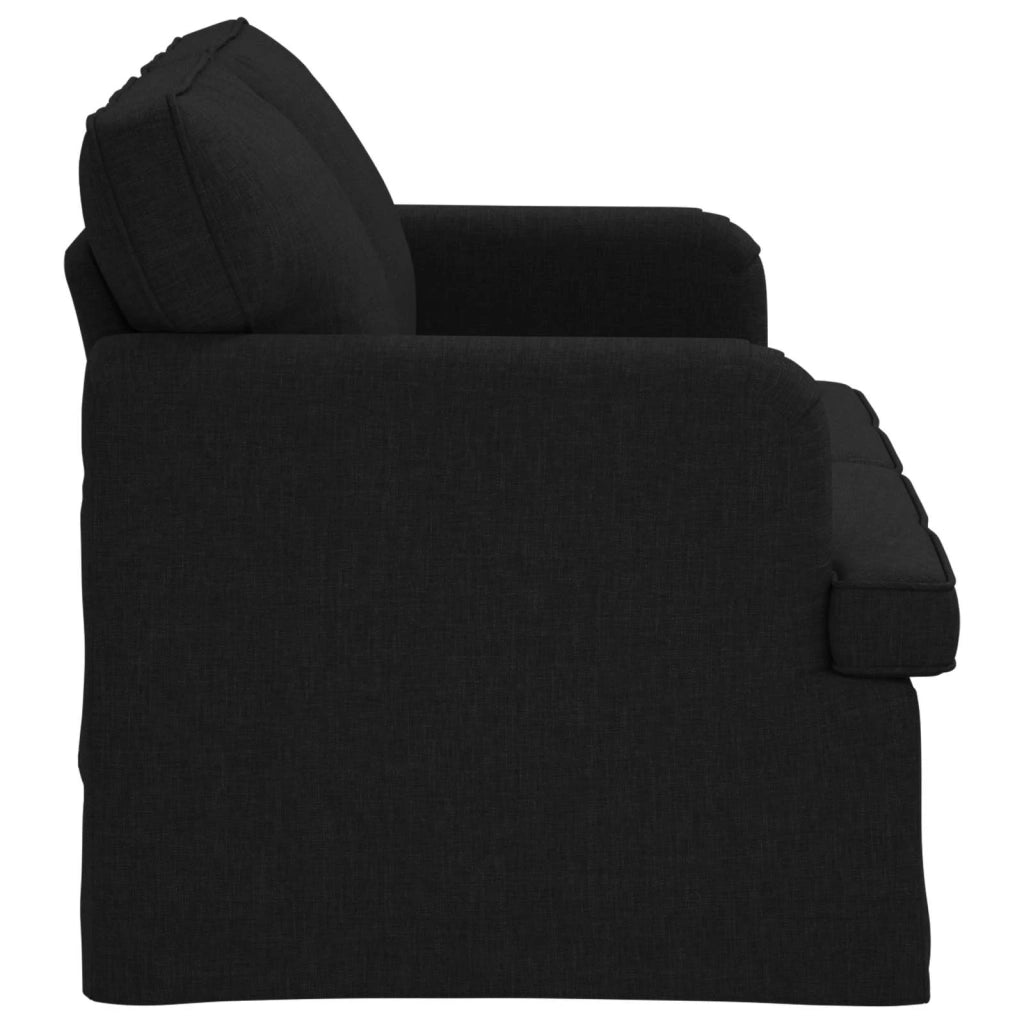 Divano Nero 144 x 80 x 85 cm Tessuto 42024485