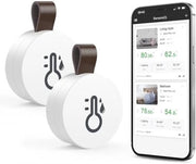 Due dispositivi di misura temperatura e umidità Bluetooth con app