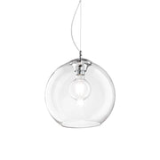 Sospensione Moderna Nemo Metallo Trasparente 1 Luce E27 D30Cm