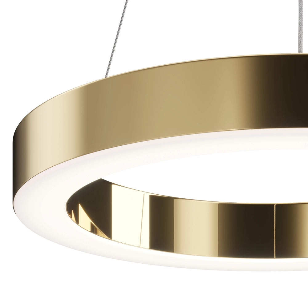 Maytoni Saturno lampada a sospensione LED Ø40 ottone